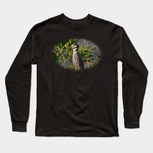 Yellow-crowned Night Heron Long Sleeve T-Shirt